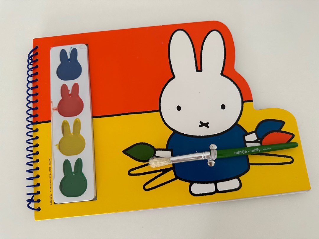 Miffy nijntje paint book coloring drawing book, Hobbies & Toys