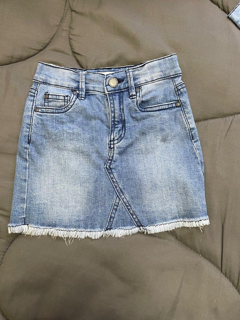 Mini Skirt Jeans, Babies & Kids, Babies & Kids Fashion on Carousell