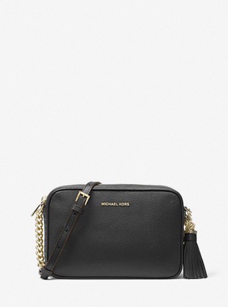 MK Jet Set Medium Pebbled Leather Crossbody Bag Luxury Bags Wallets on Carousell