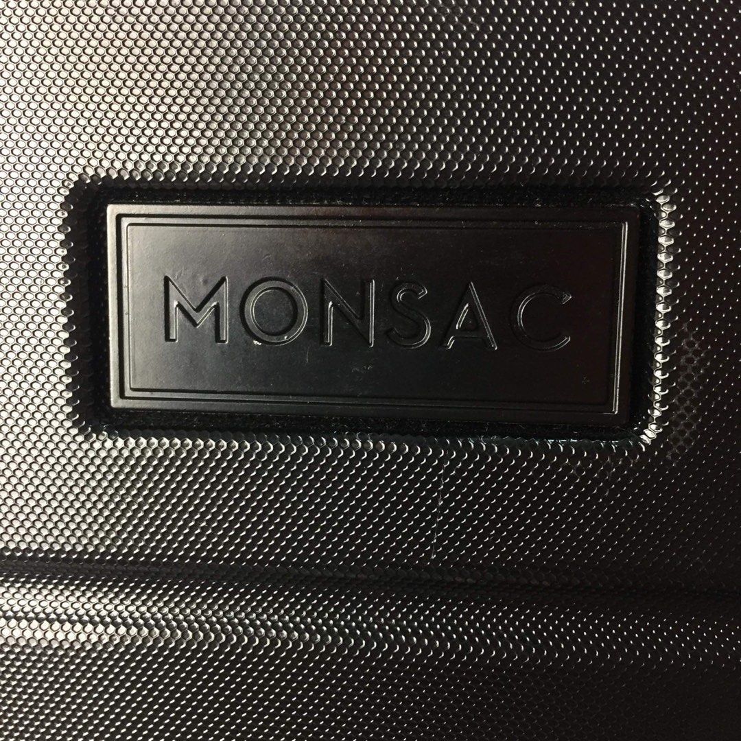 MONSAC Medium Hardshell Travel Luggage Carrier Suitcase (Black/ AS IS
