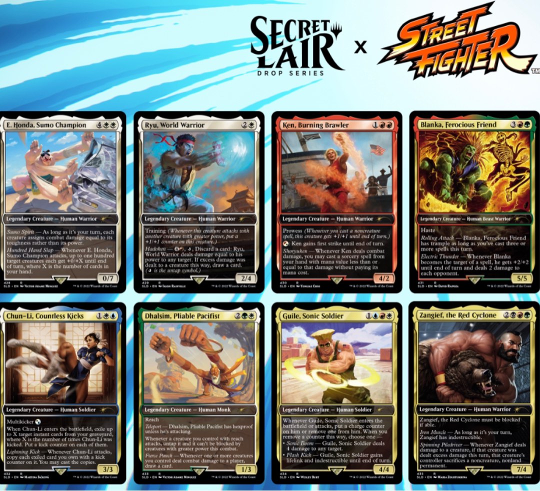 Bonus Card MTG Secret Lair X Street Fighter Foil Magic The Gathering