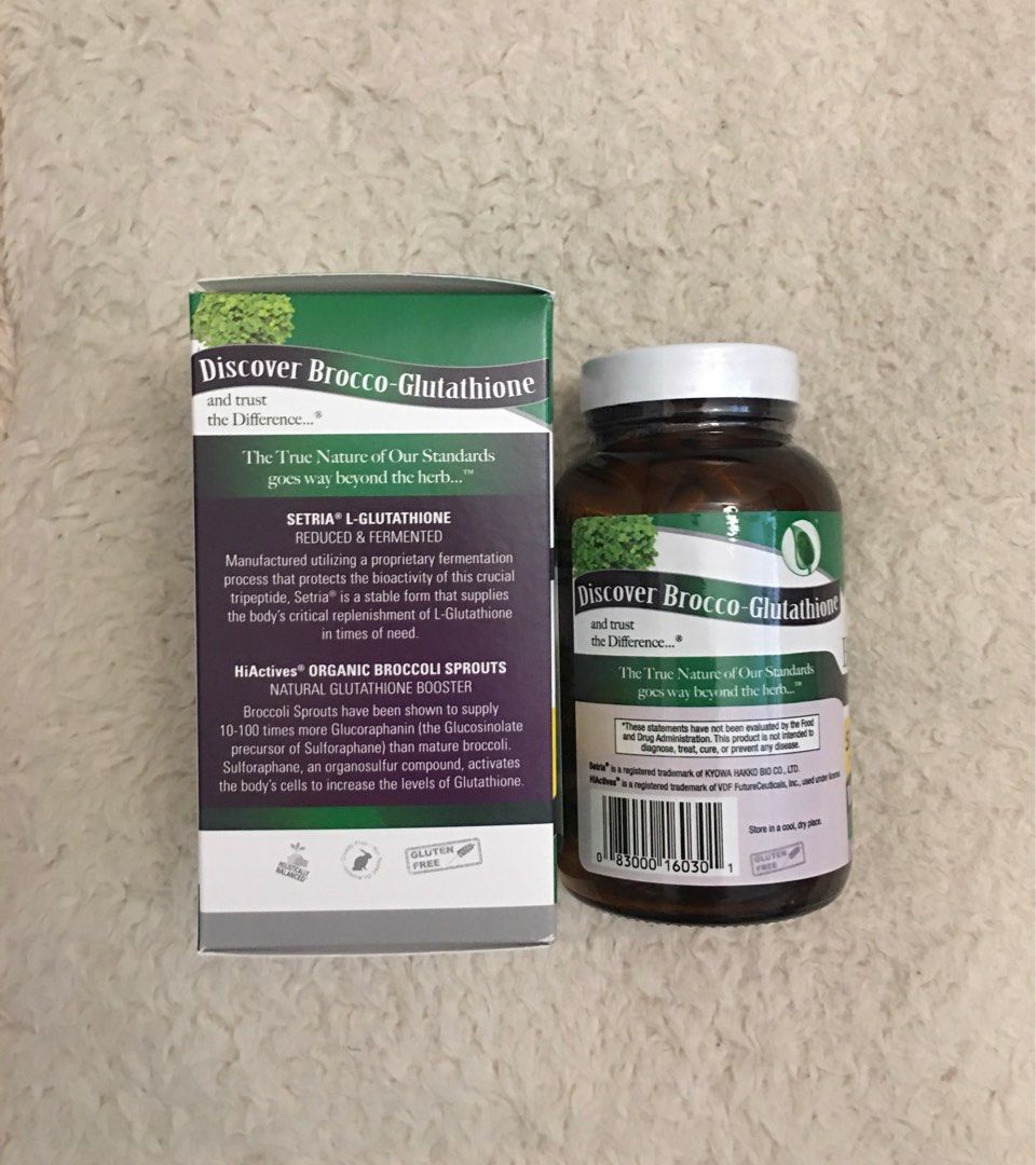 Nature's Answer Brocco-Glutathione 500 mg 60 veggi capsules  穀胱甘肽500毫克60素食膠囊, 健康及營養食用品, 健康補充品, 健康補充品- 維他命及補充品- Carousell