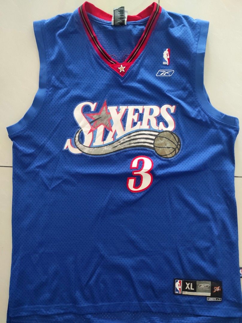 Allen iverson jersey 76ers blue online
