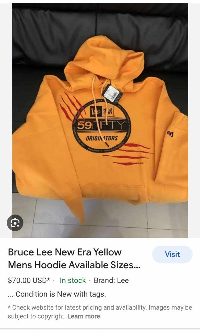 New era bruce lee hoodie discount