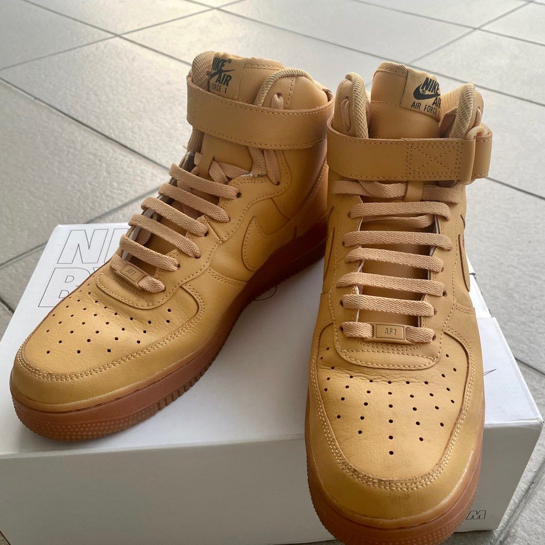 Custom wheat air force 1 discount