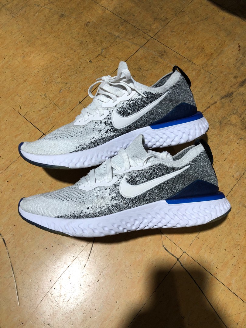 Nike Epic React Flyknit 2 Racer Blue Road Running Shoes 27 cm