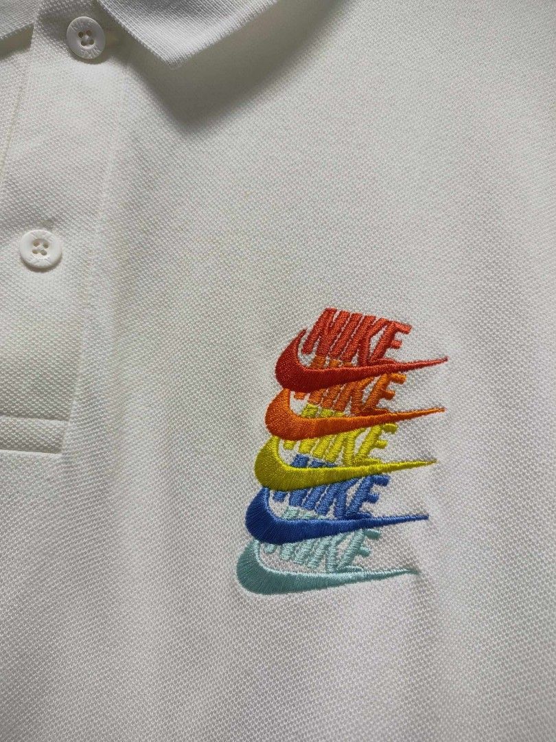 Nike Sportswear Rainbow Gradient Polo Shirt(CI9595100), Men's Fashion