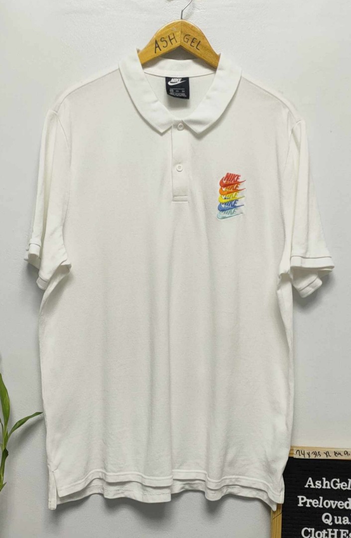 Nike Sportswear Rainbow Gradient Polo Shirt(CI9595-100), Men's Fashion ...