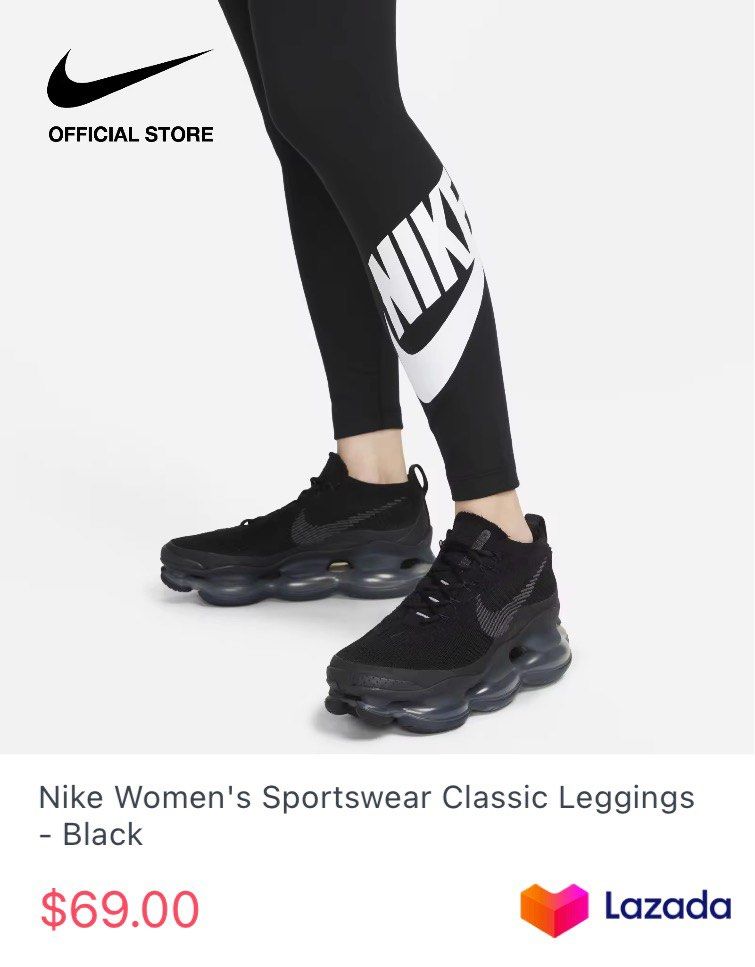 Nike Women's Classic Leggings in L/UK12 (Black), Women's Fashion,  Activewear on Carousell