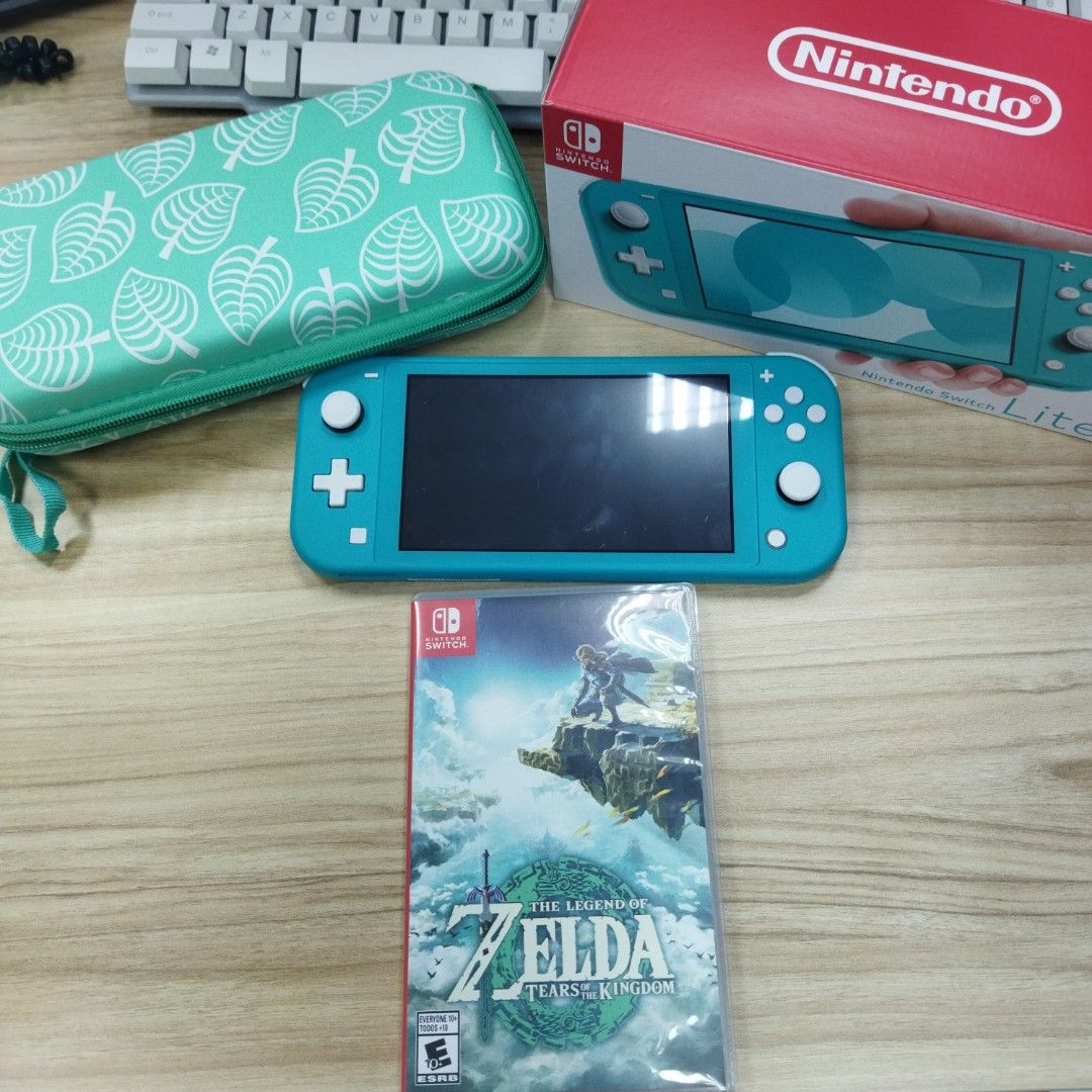 Nintendo Switch Lite + Zelda Tear of the Kingdom, Video Gaming, Video