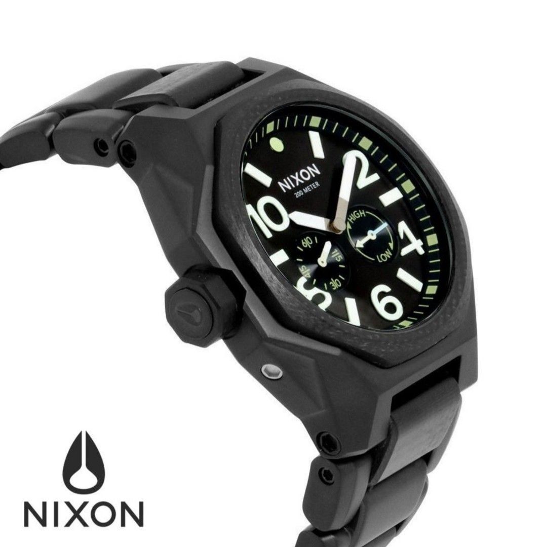 Nixon Tangent Black Steel Men s Fashion Watches Accessories