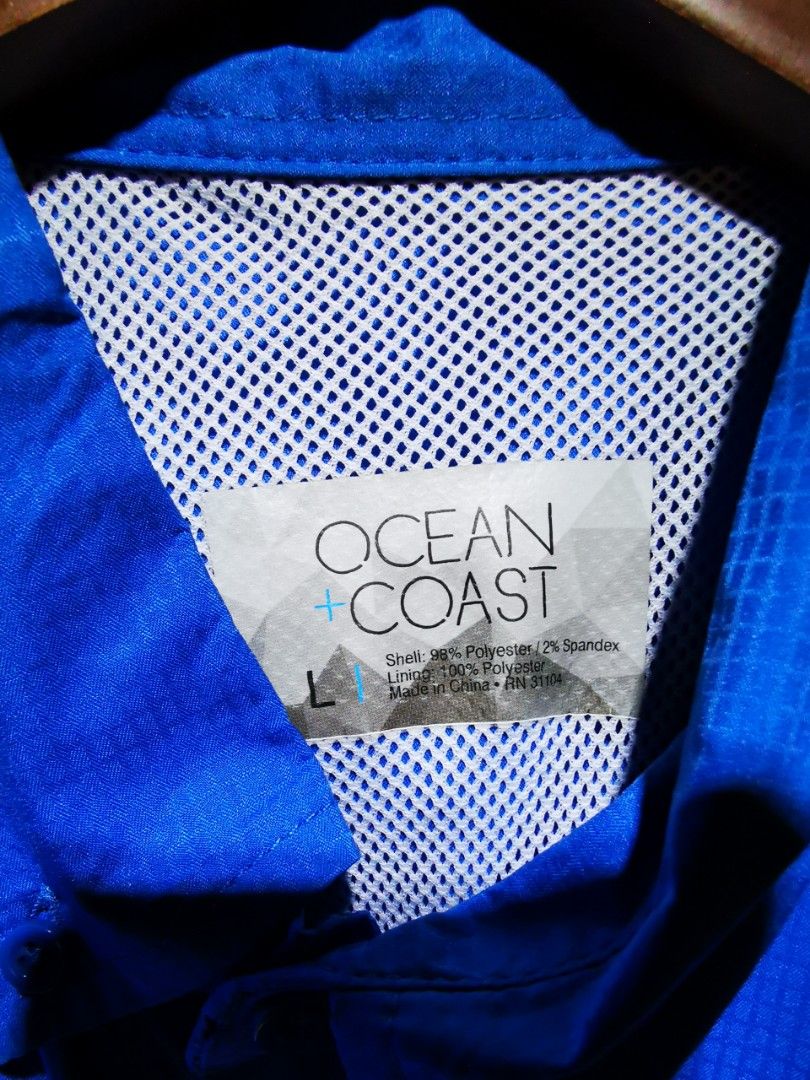 Ocean & Coast 藍色/天空藍户外行山/釣魚服, 男裝, 運動服裝- Carousell