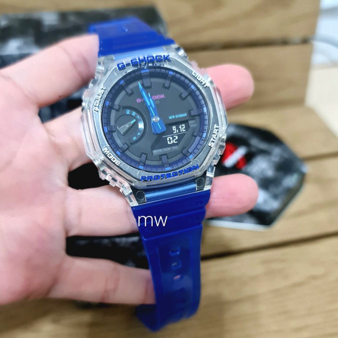 Original Casio g shock tmj ga2100 ga 2100 carbon core guard ga 2100vb 1dr ga 2100hc 2a men s watch brand new