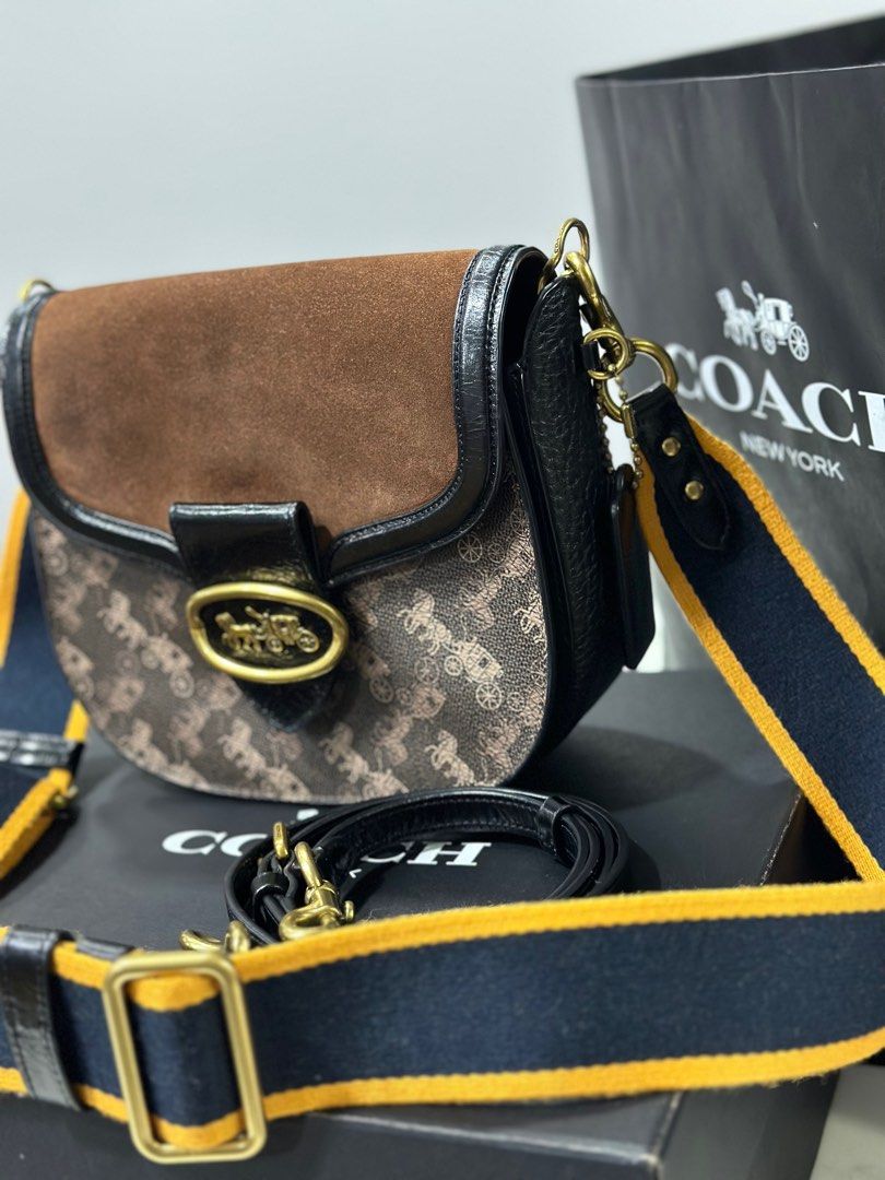 Coach horse and shop carriage crossbody bag