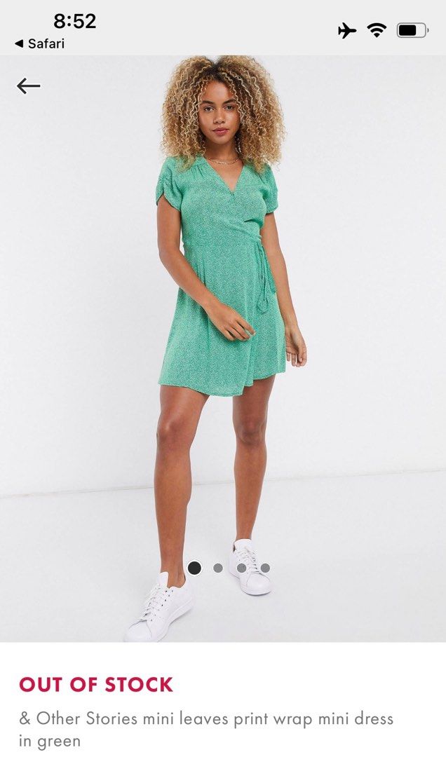 And other stories green shop wrap dress
