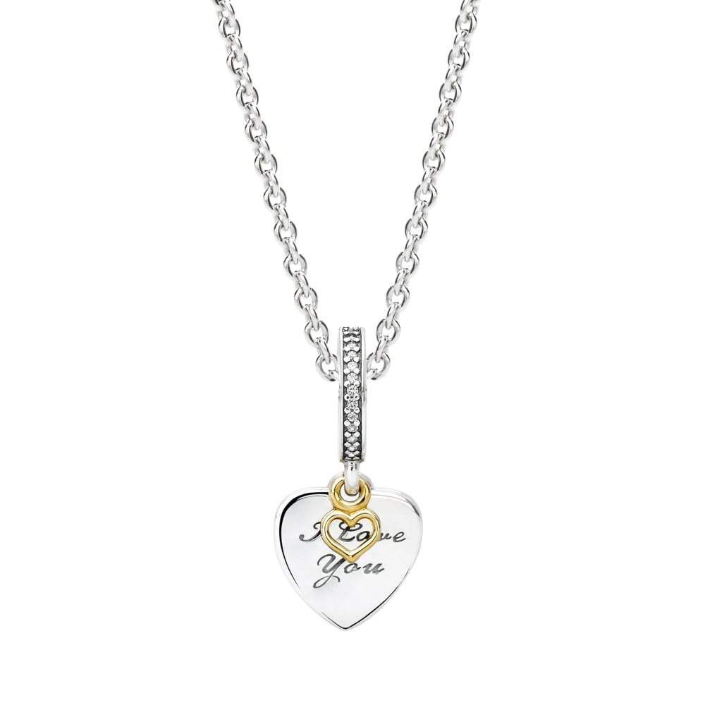 Pandora Authentic 14k Gold Love You Forever Pendant Charm Women s