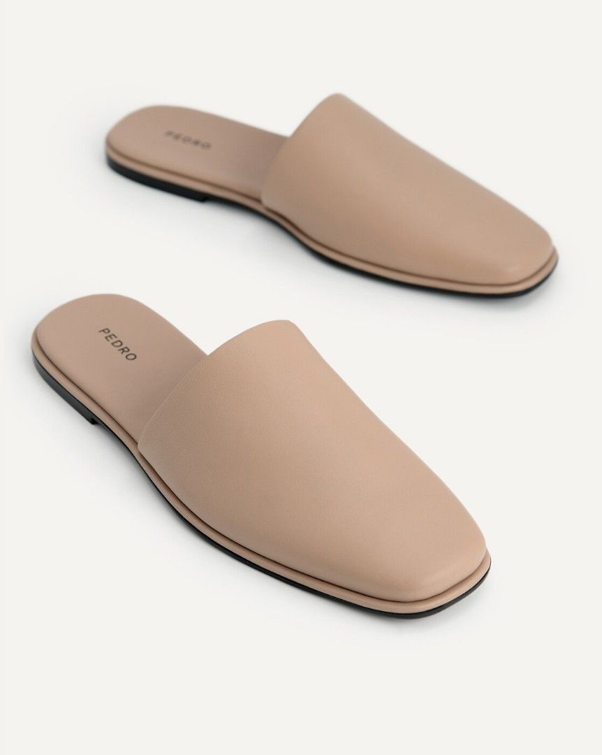 Mens leather sale mule sandals