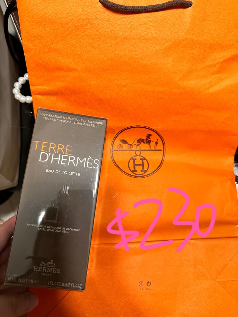 Terre d'Hermes Parfum travel spray and refill