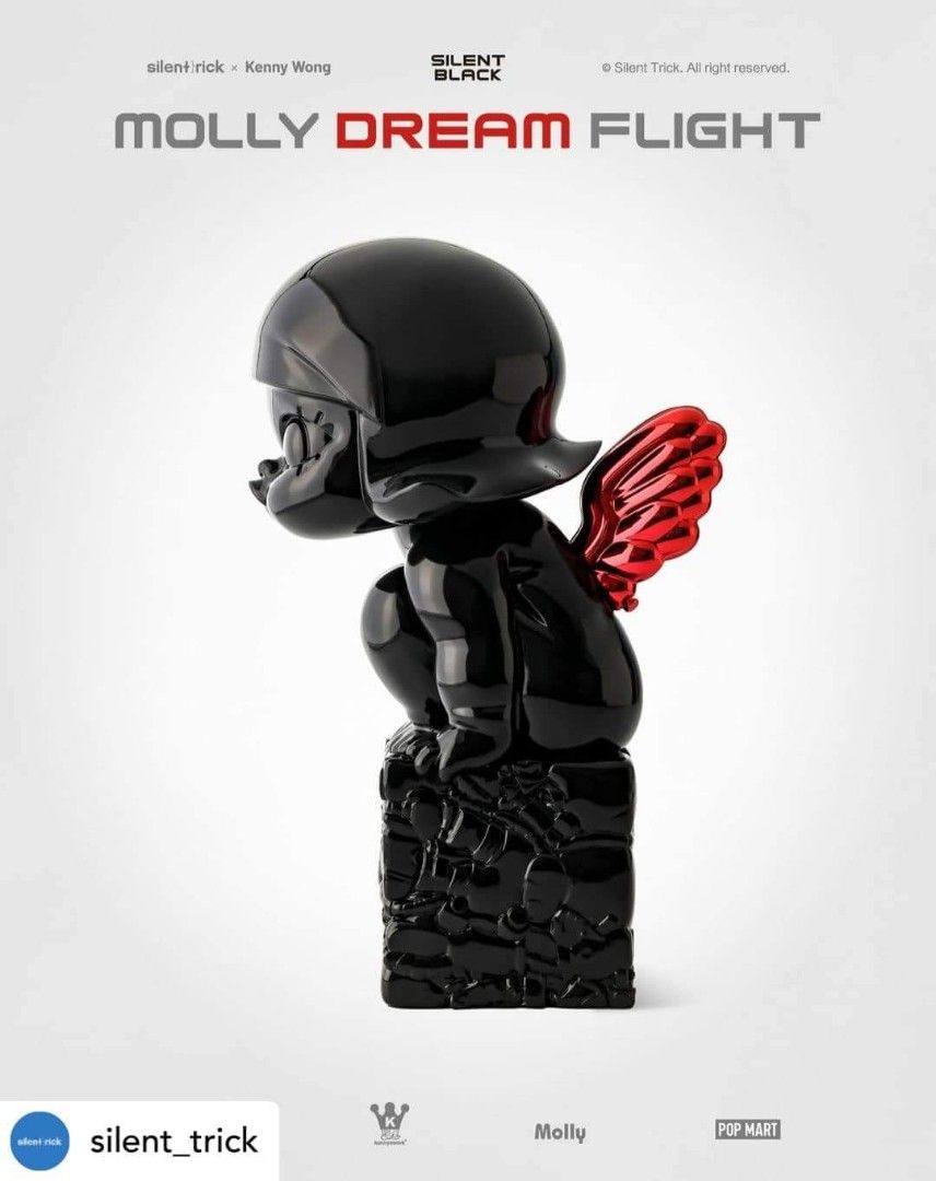 PopMart Molly Dream Flight (Silent Black)