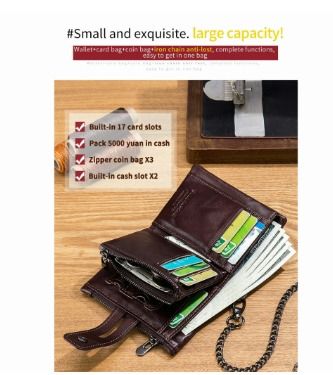 Gents discount money bag