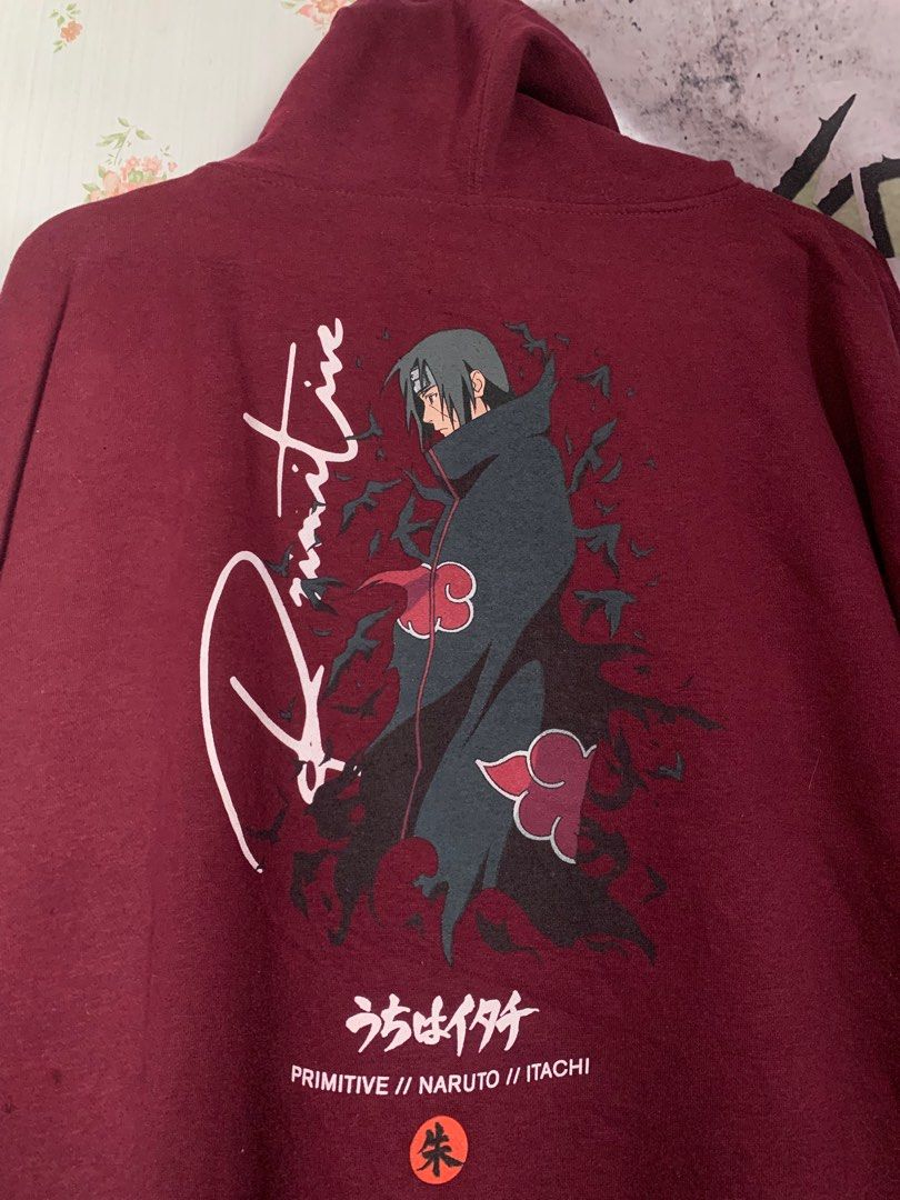 Primitive X Naruto ( Itachi ) Pullover Hoodie, Men's Fashion, Tops u0026 Sets,  Hoodies on Carousell