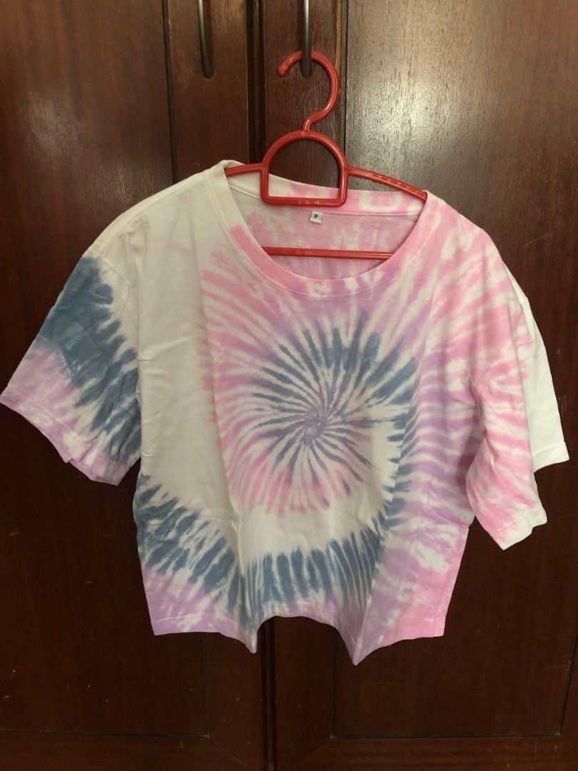 womens purple tie dye shirt