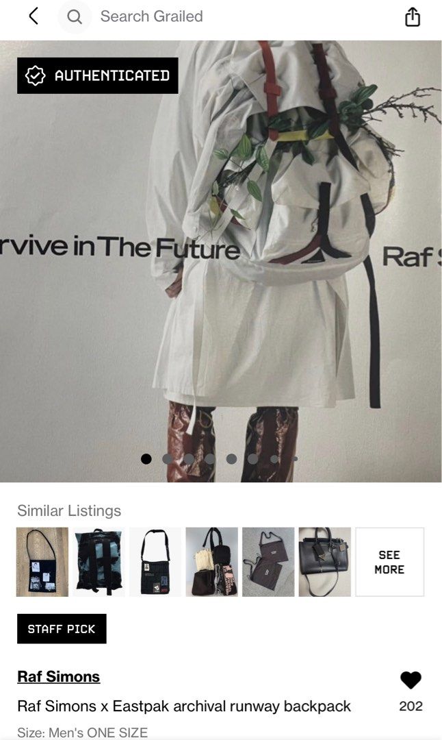 Archival Raf Simons Raf Simons x Eastpak archival runway backpack, Luxury, Accessories on ...