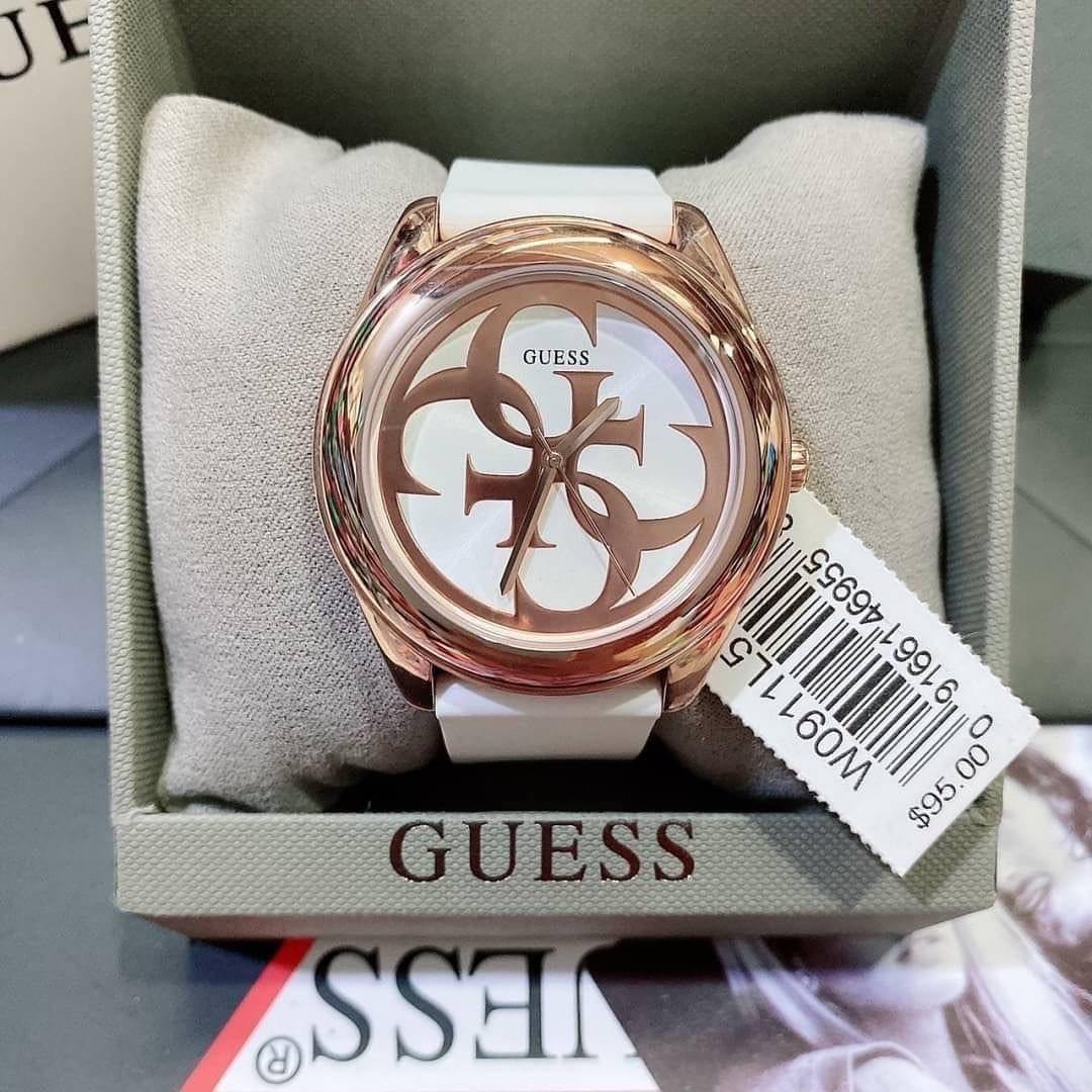 RESTOCK] 💯 ORIGINAL GUESS G TWIST WHITE DIAL ROSEGOLD CASE WHITE