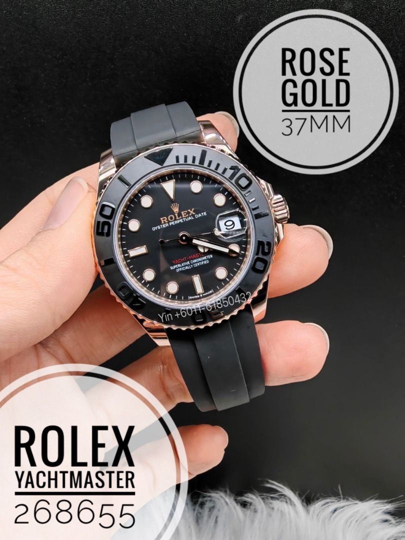 Rolex yacht master rose gold 37mm shop