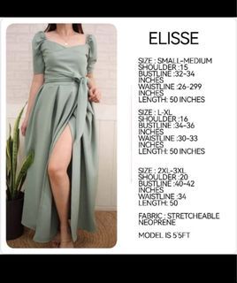 Sage green long dress
