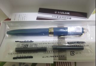 Sailor Fountain Pen, Four Seasons Weave, Moon and Night Water, Frost Night, Fine Point brand new