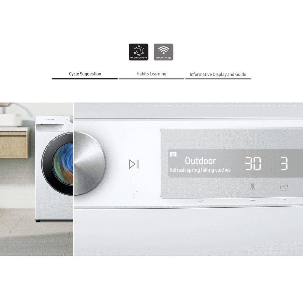 SAMSUNG Inverter Washer & Dryer 2 in 1, TV & Home Appliances, Washing