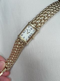 SEIKO 正品 復古優雅小金錶 方錶 金色 Vintage 日本 古董錶 手鍊錶 腕錶 卡地亞 迷你 手錶 長方形