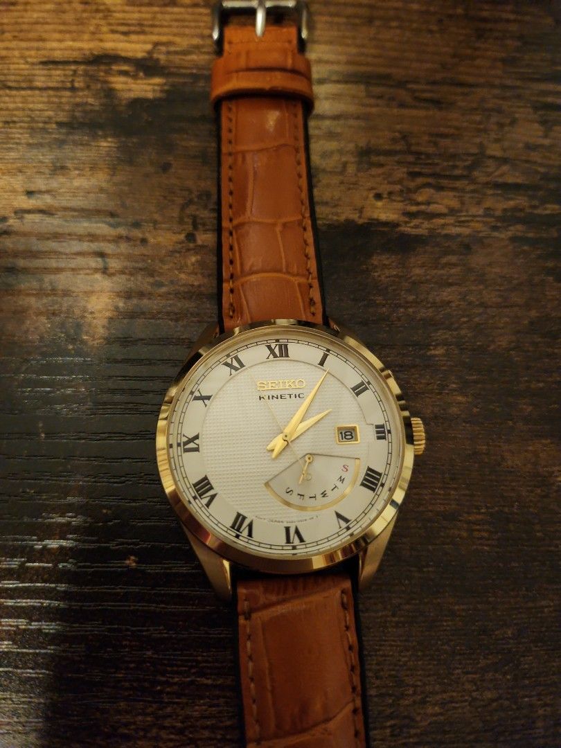 Gold seiko hot sale kinetic watch
