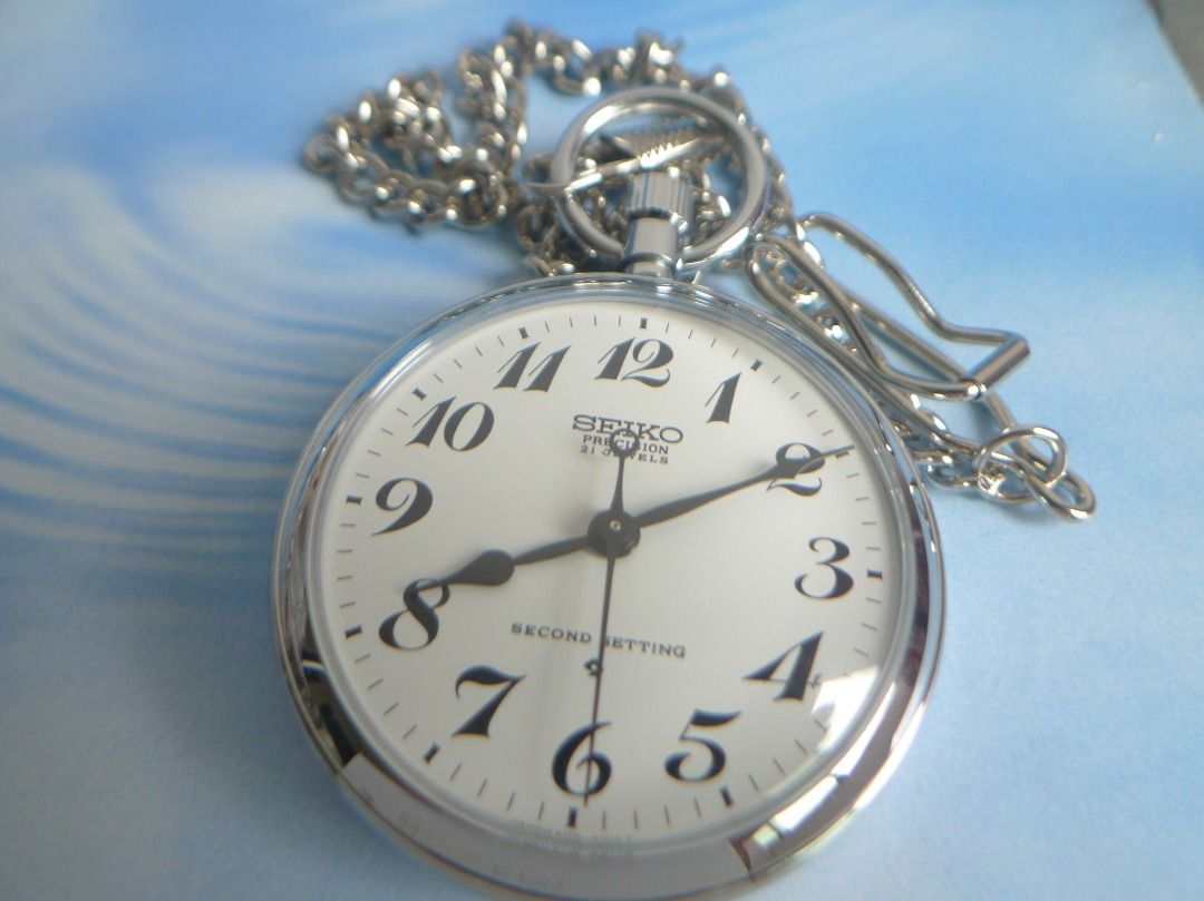 SEIKO PRECISION SECOND SETTING POCKET WATCH, Men's Fashion, Watches ...