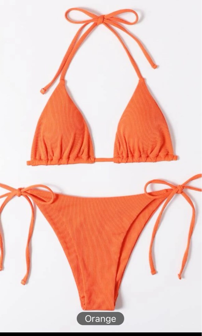 Sexy orange string bikini, Women's Fashion, Swimwear, Bikinis