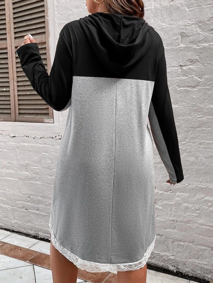 Shein hoodie dress hot sale