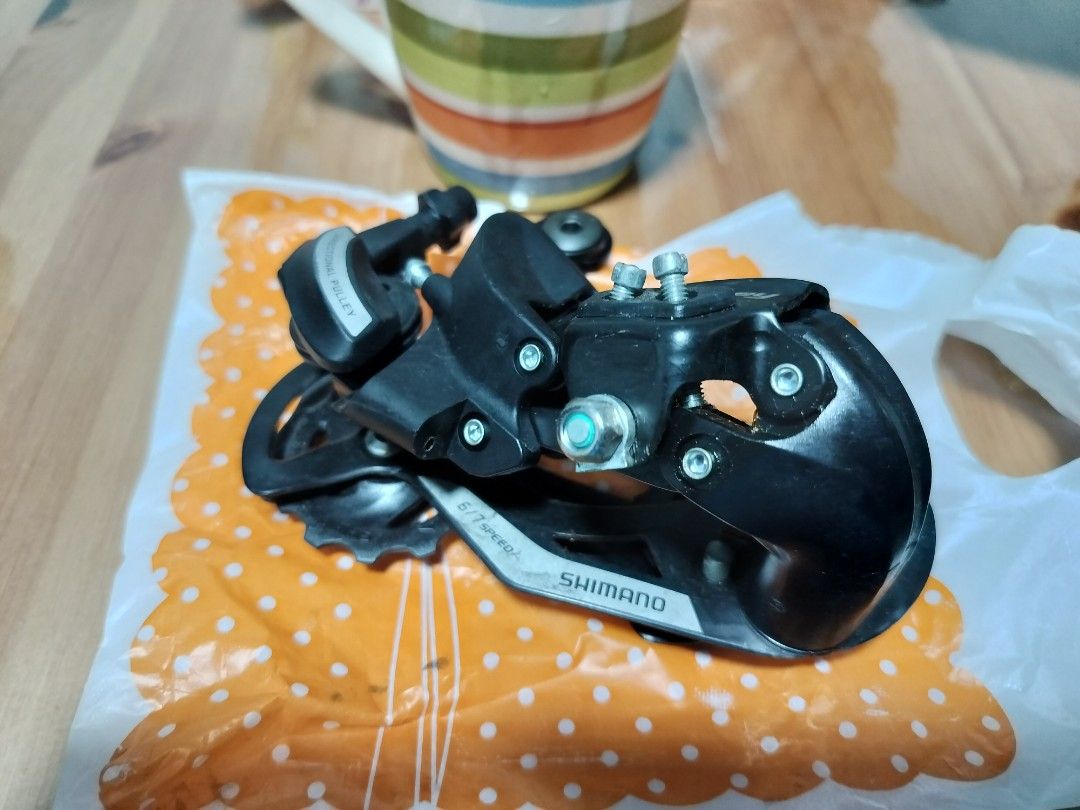 Shimano Tourney Rear Derailleur 6 7 Speed Sports Equipment Bicycles Parts Parts Accessories on Carousell