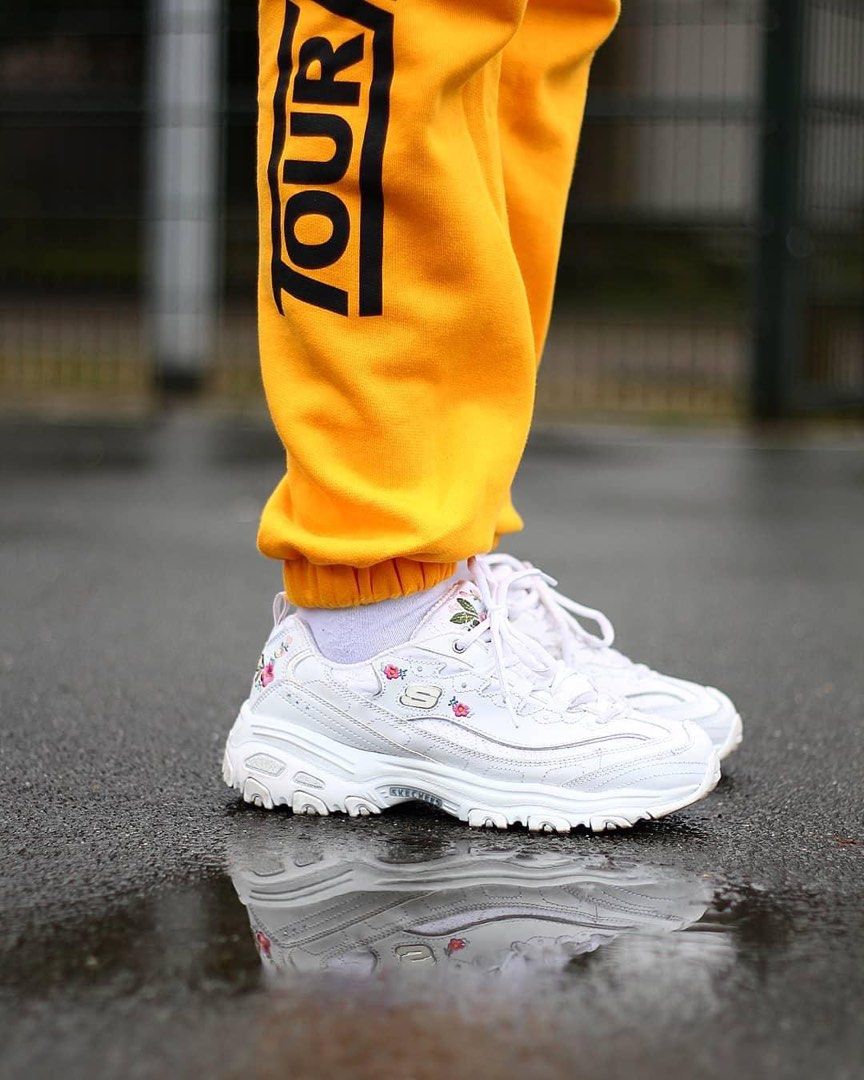 Skechers sweatpants orange hotsell