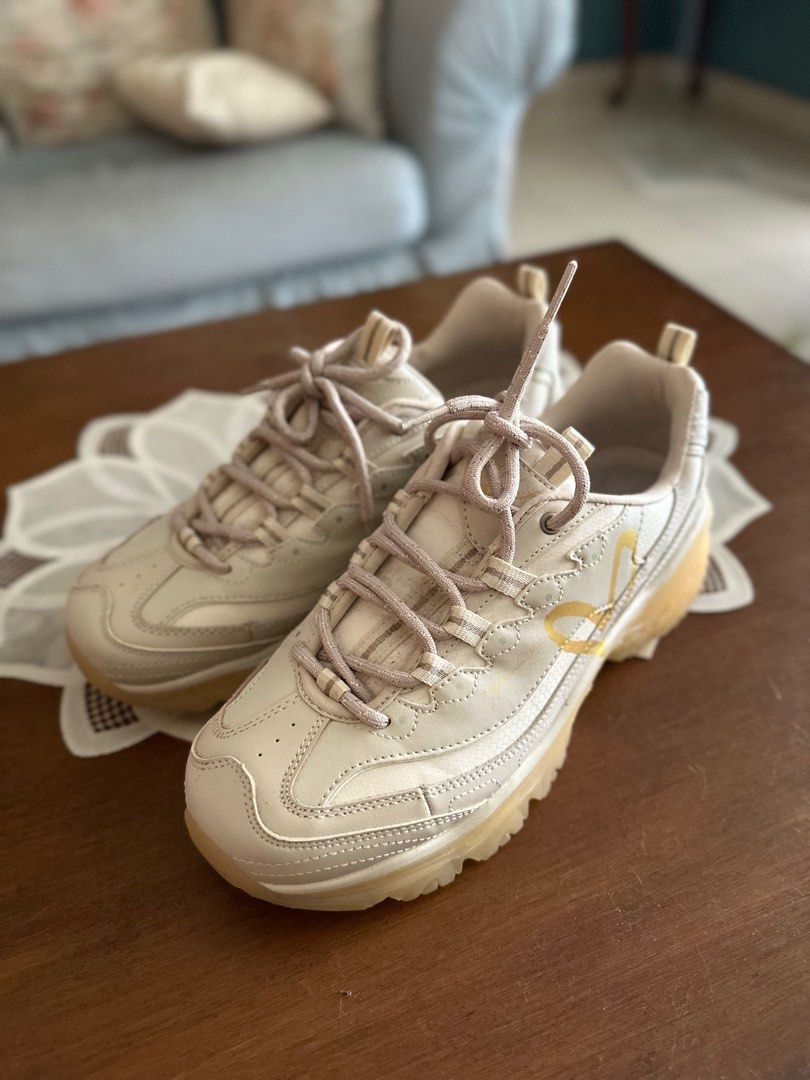 Skechers x JGoldcrown D Lites Crystal Love Keep Natural