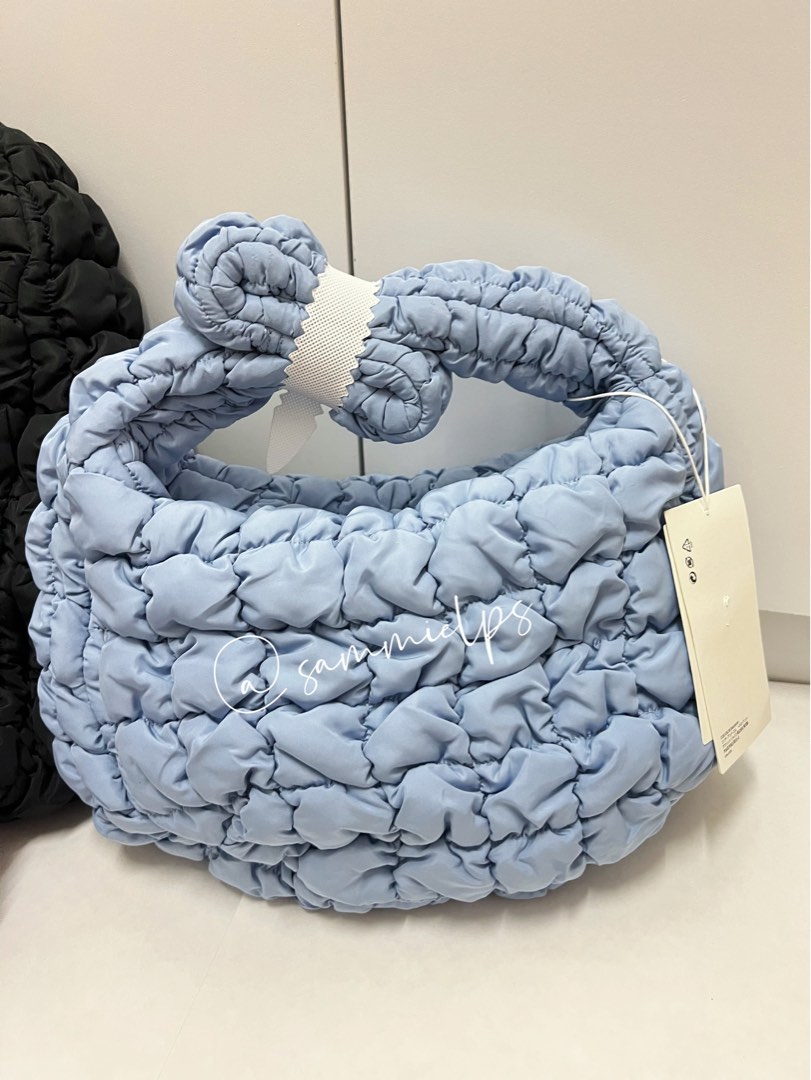 Sky Blue Mini Quilted Bag (COS), Women's Fashion, Bags & Wallets