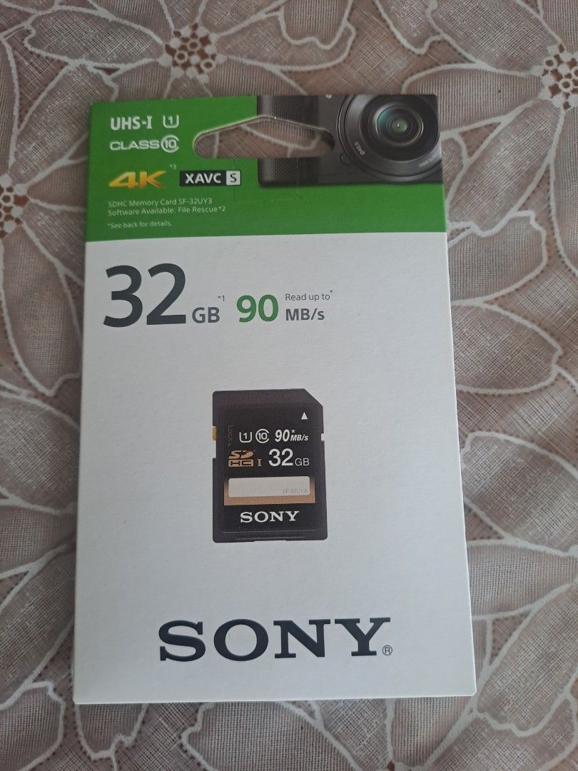 SONY SDHC 32GB memory card, Photography, Photography Accessories, Other ...