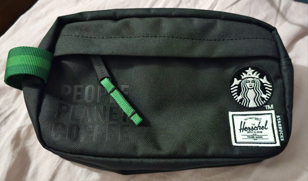 Starbucks x Herschel Pouch, Men's Fashion, Bags, Belt bags, Clutches