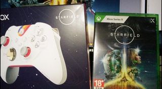 Starfield Xbox Physical Disc and Controller