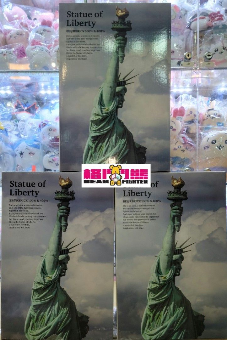 現貨]Statue of Liberty BE@RBRICK 100％ & 400％ bearbrick 美國自由