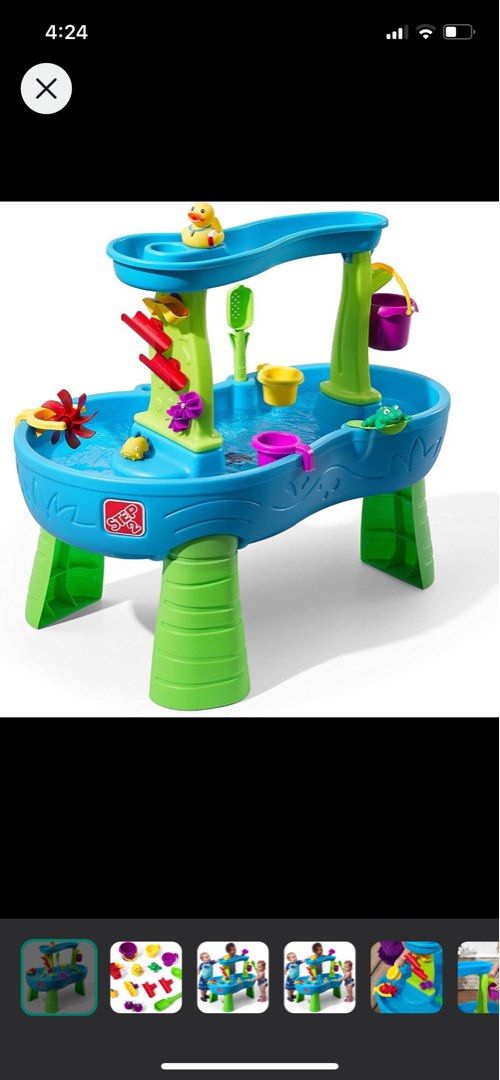 Rain showers splash pond hotsell sand and water table step2