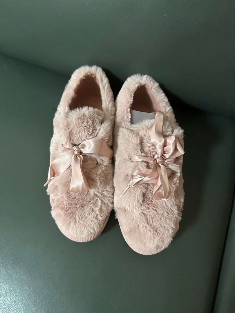 Superga faux fur sneakers