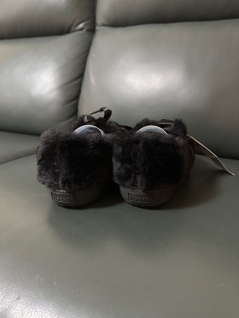 Superga best sale fur sneakers