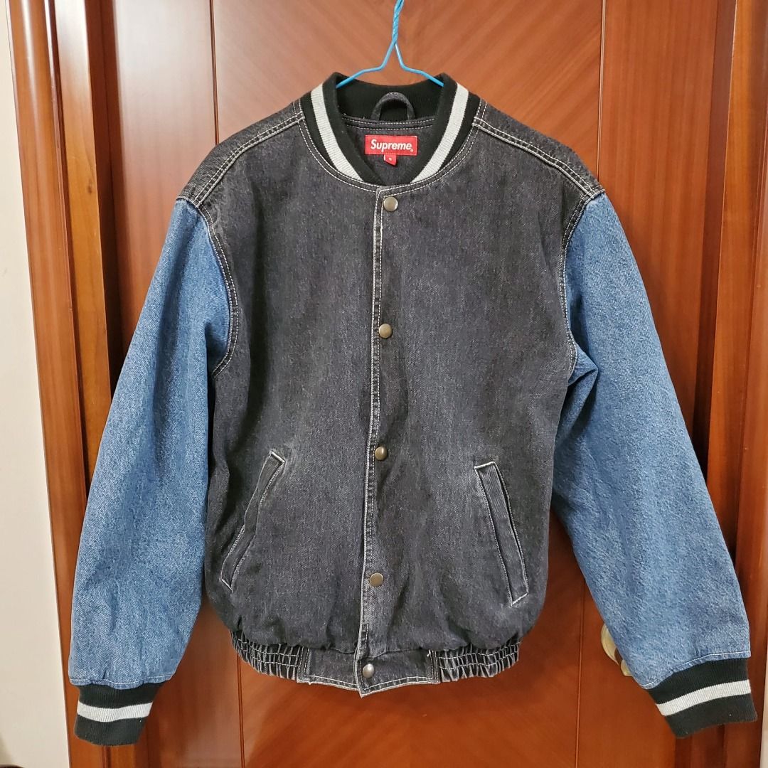 Supreme Denim Varsity Jacket