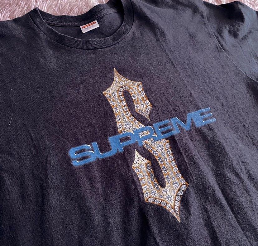 Supreme diamond tee black online